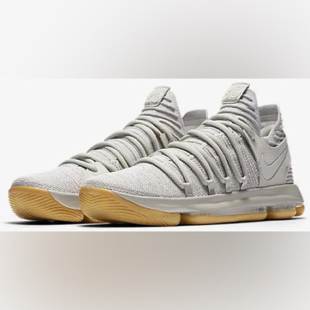 Nike KD 10 pale grey basketball shoes size 9.5 men’s EUC